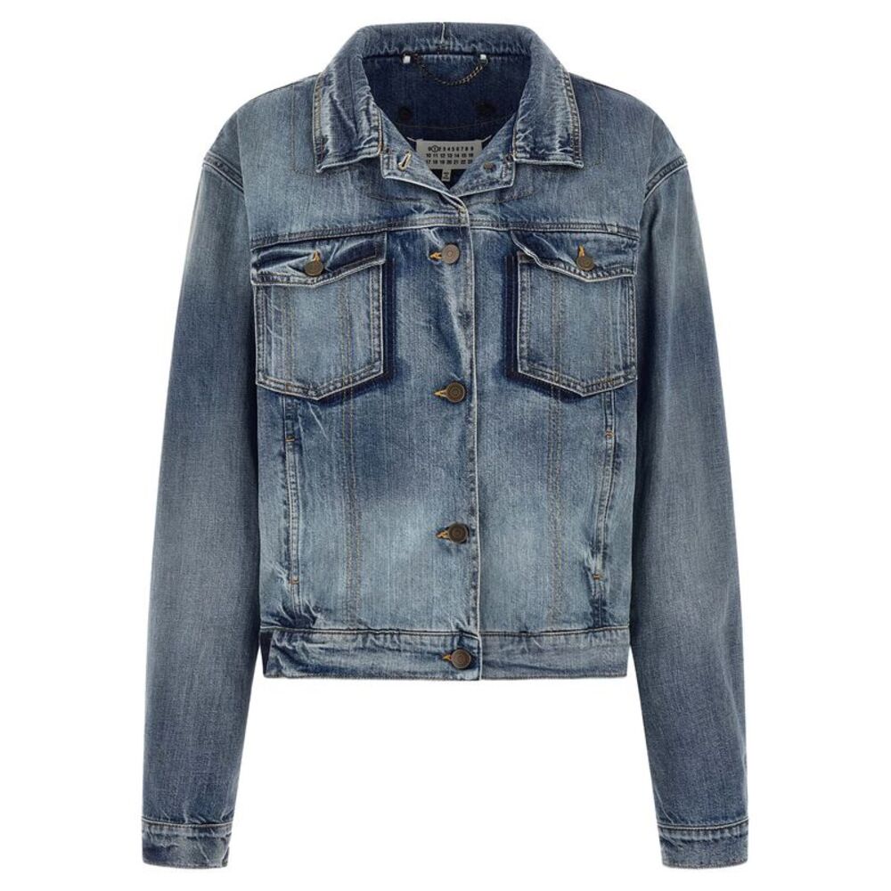 Maison Margiela Blue Cotton Denim Women's Jacket